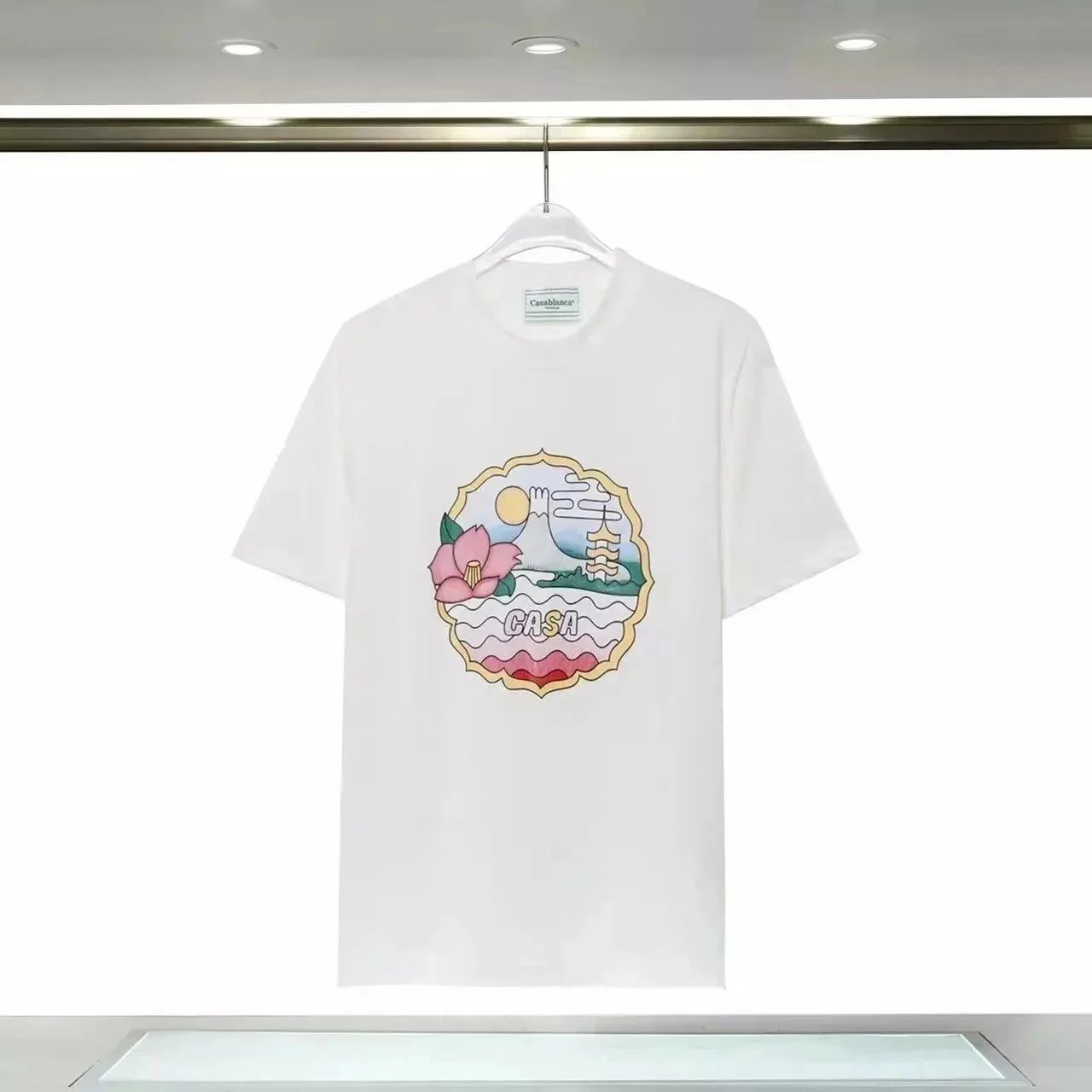 Casablanca Sakura Garden White T-Shirt - 1