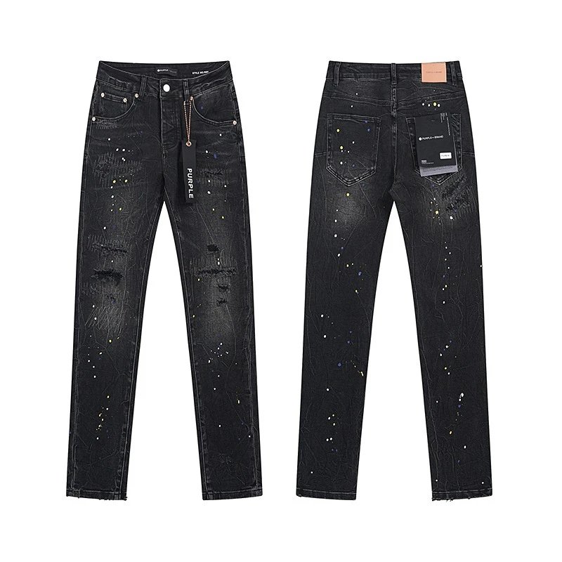 Purple x Bionic Crinkled Wash Denim Jeans - 16