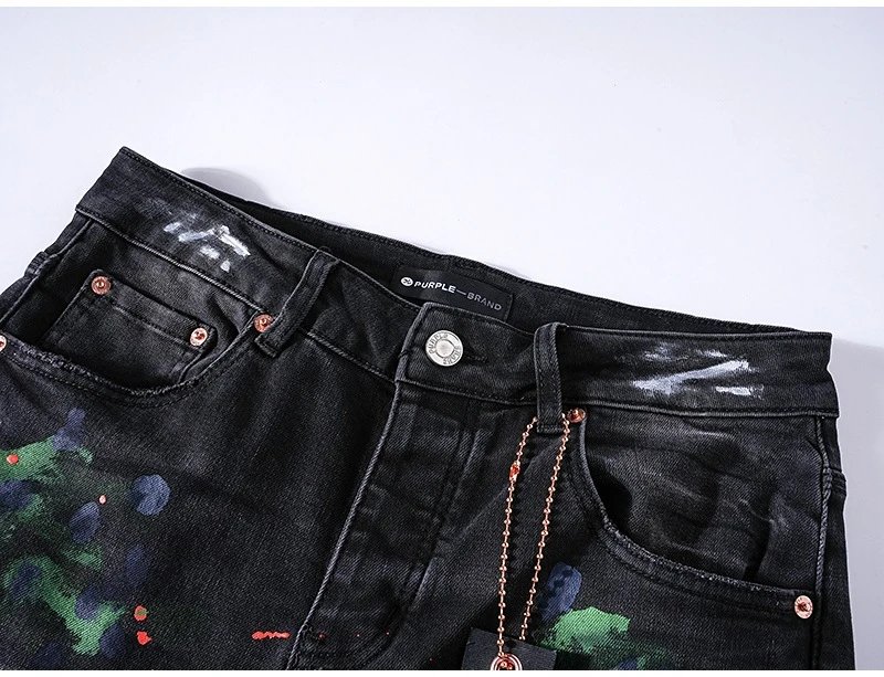 Purple x Bionic Crinkled Wash Denim Jeans - 24