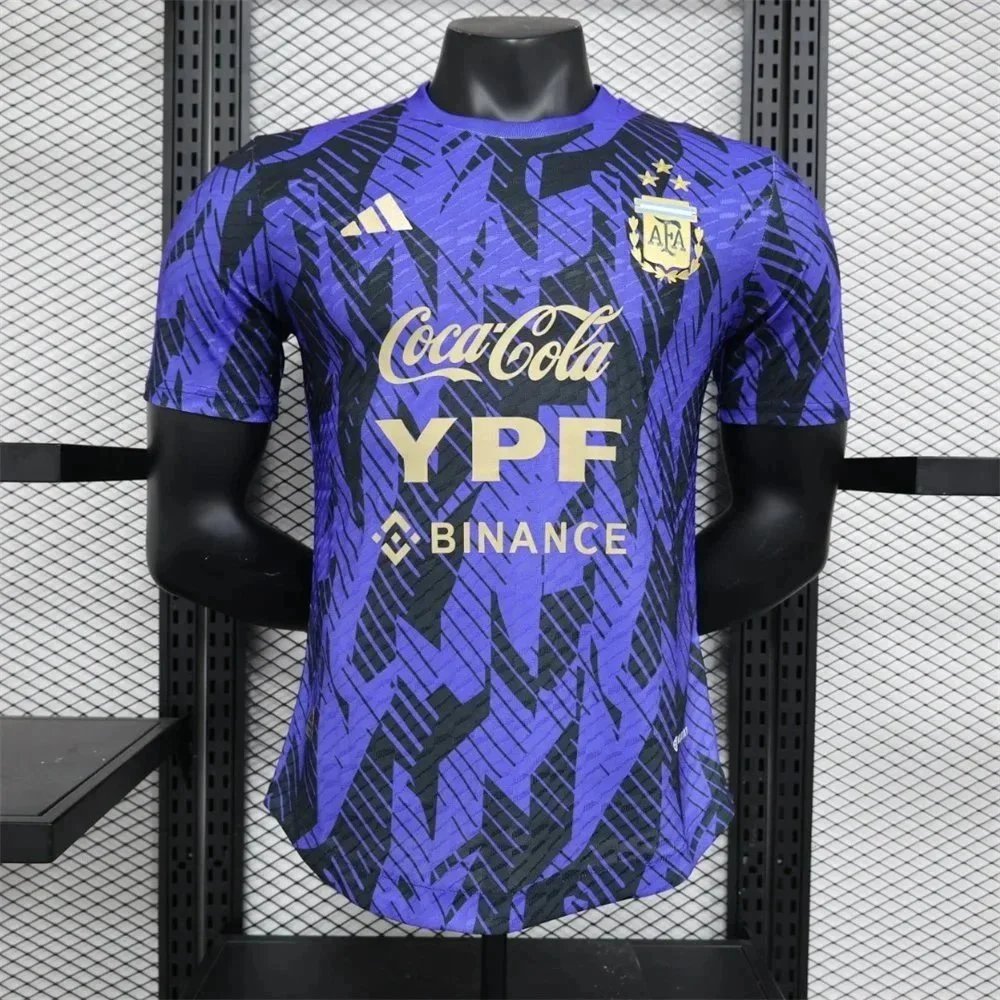 Adidas Italy National Team 2024 Away Jersey White/Blue Marble Print Sports T-Shirt - 10