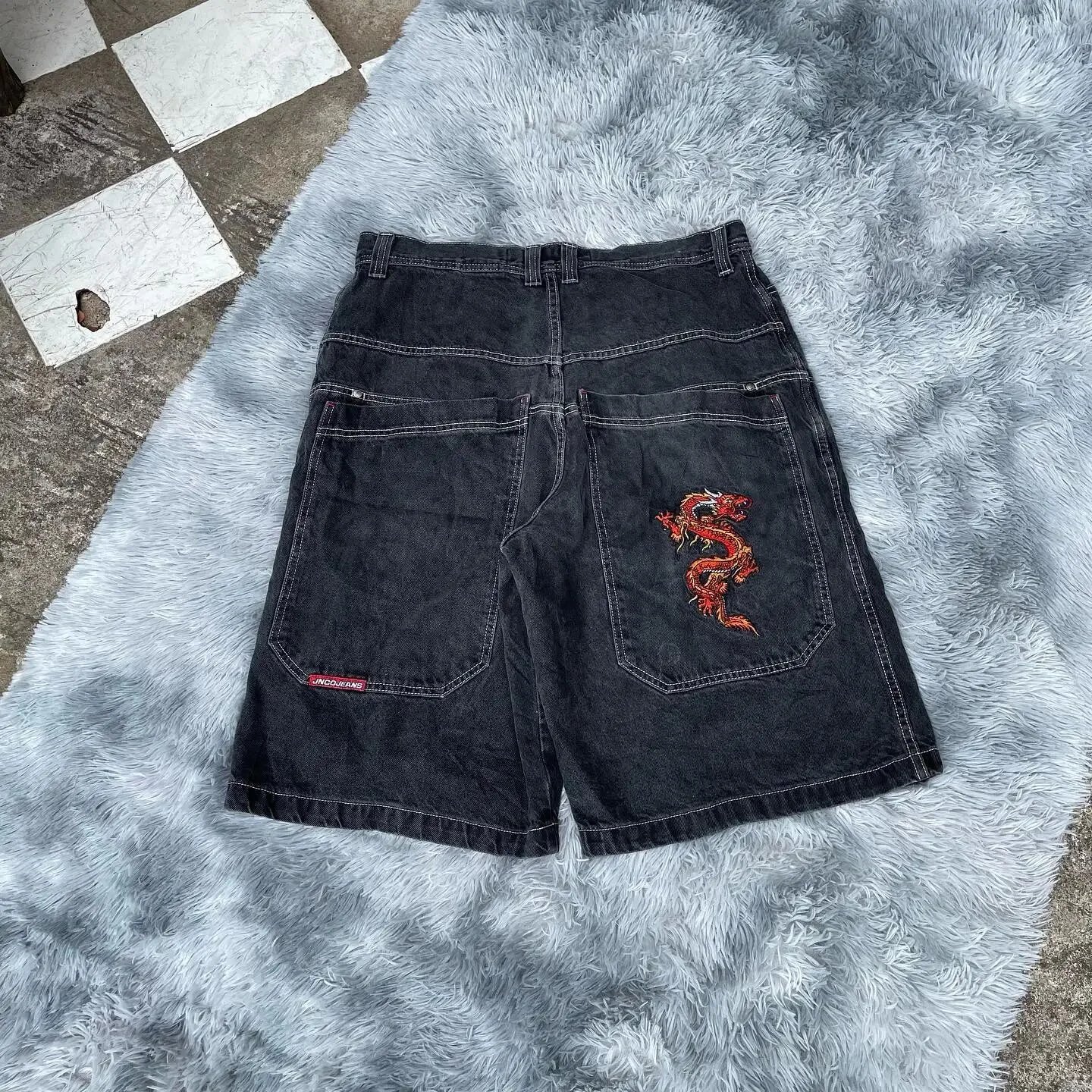 GRA White Denim Shorts - 15