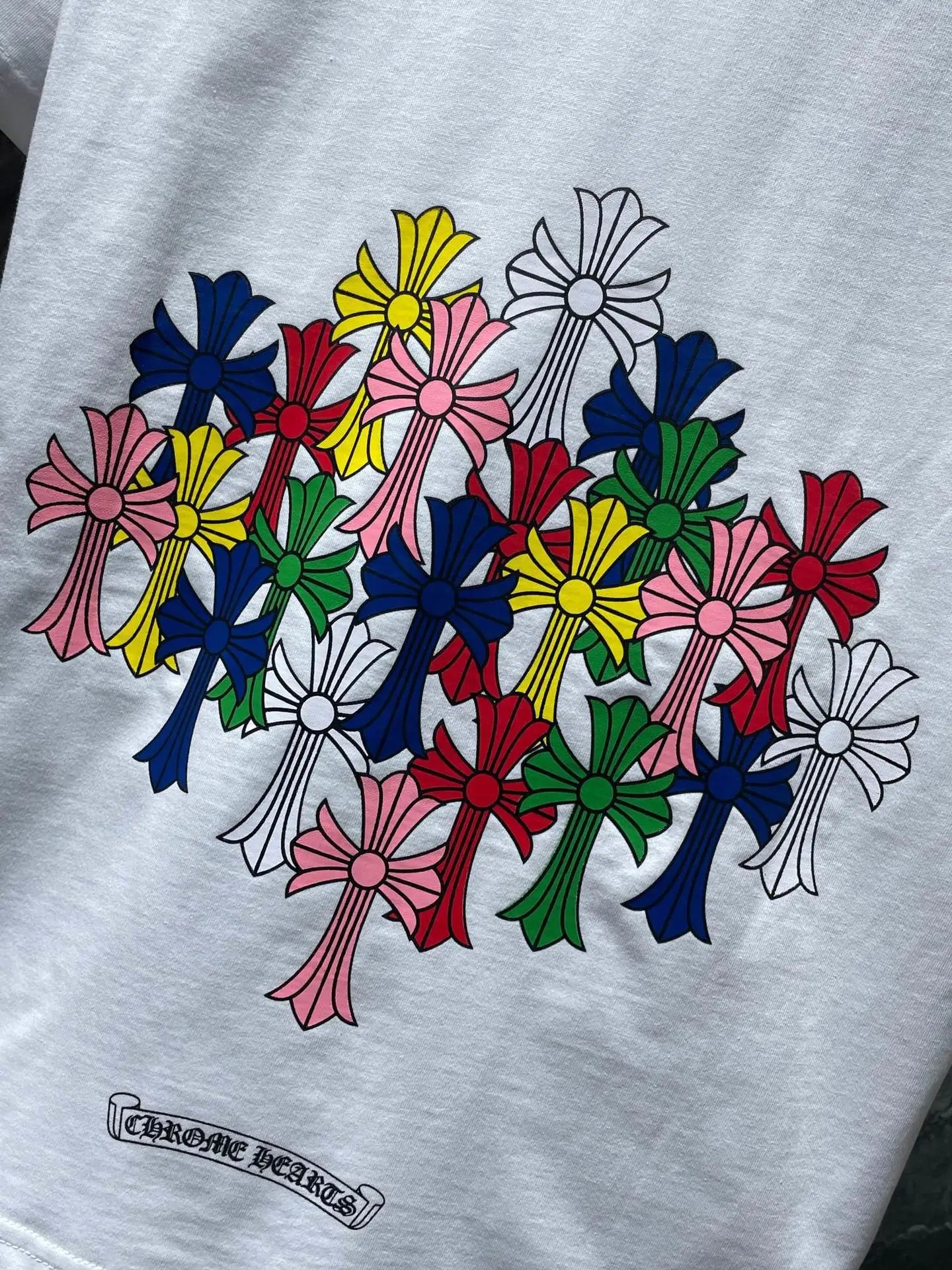 Chrome Hearts Floral Crest Black T-Shirt - 12