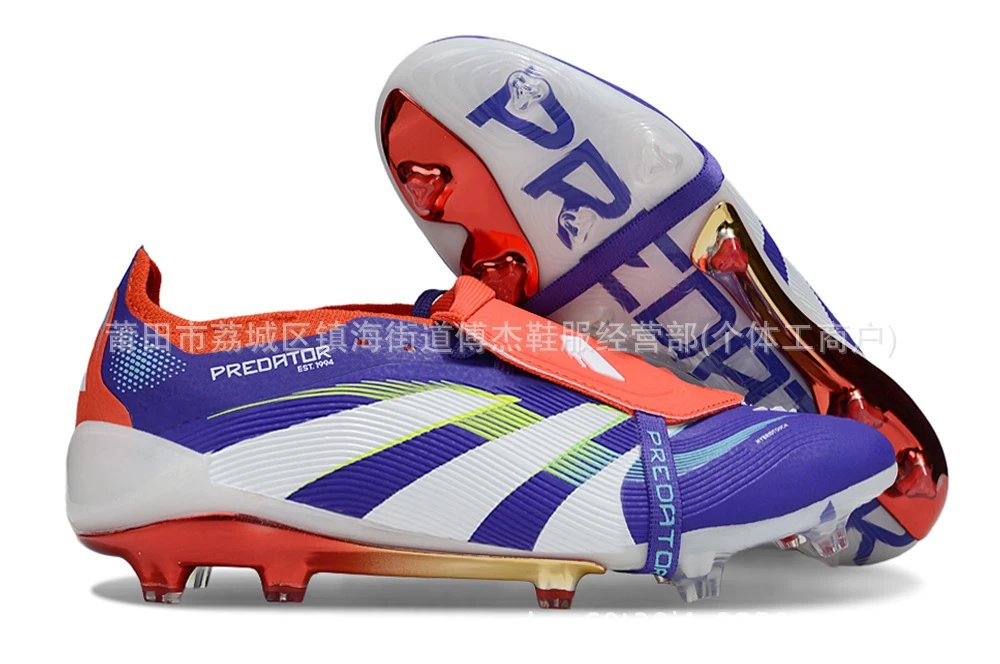 Adidas Predator Edge Silver Pink Football Cleats Running Shoes - 13