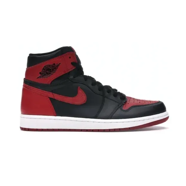 Air Jordan 1 High OG Bred Toe Sneakers - 1