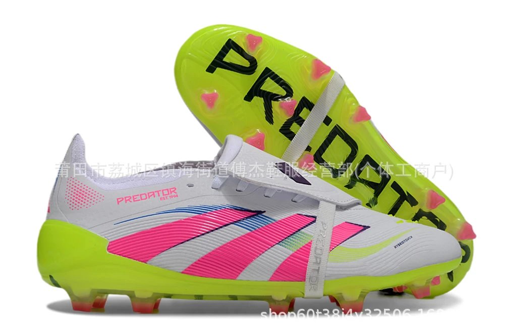 Adidas Predator Edge Silver Pink Football Cleats Running Shoes - 29