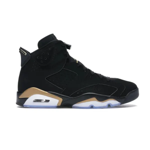 Air Jordan 6 Retro Black Metallic Gold Sneakers - 2