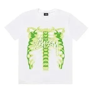Stüssy Ribcage Graphic T-Shirt White - 1