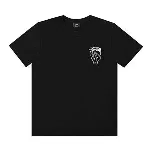 Stüssy Hand Logo Black T-Shirt - 1