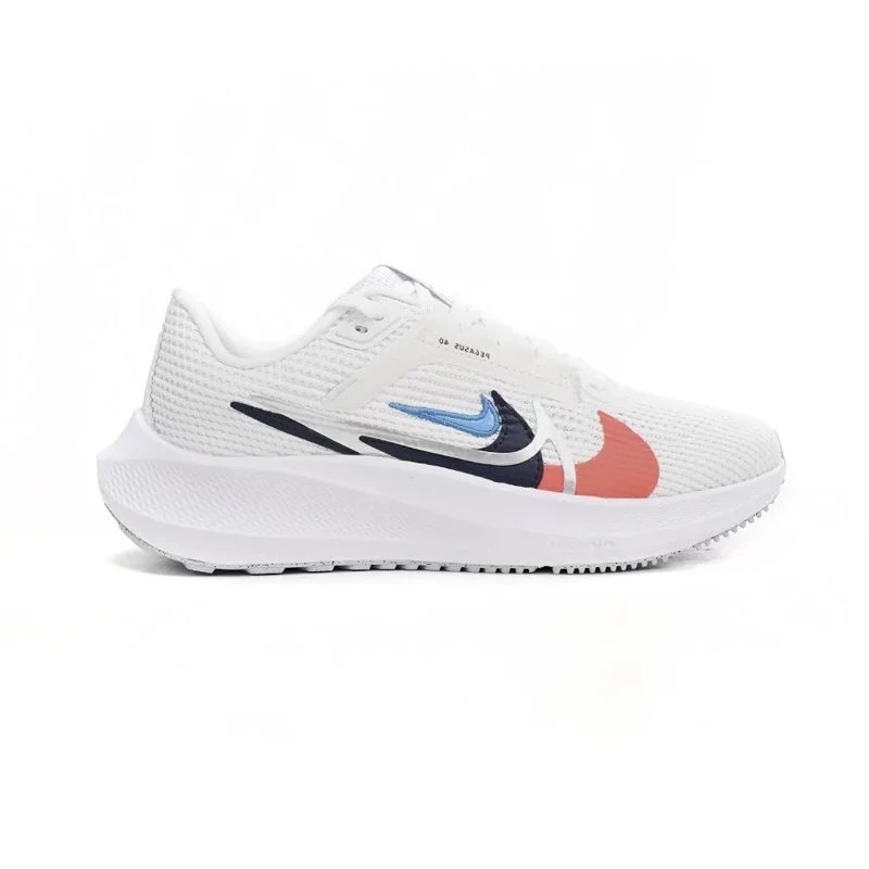 Nike Renew Run 6 White Blue Orange Running Shoes - 1