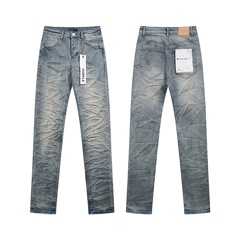 Purple x Bionic Crinkled Wash Denim Jeans - 17