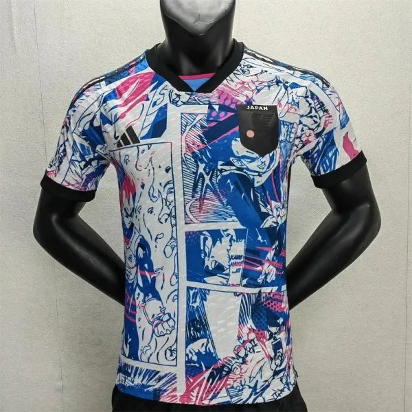 Adidas x Dragon Ball Z Japan National Team Soccer Jersey Multicolor Sports T-Shirt - 1