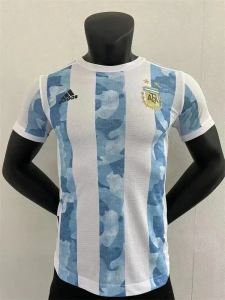 Adidas Argentina National Team 2024 Camo Away Jersey White/Blue - 1