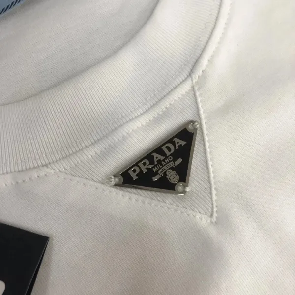Prada Embossed Logo Beige T-Shirt - 7