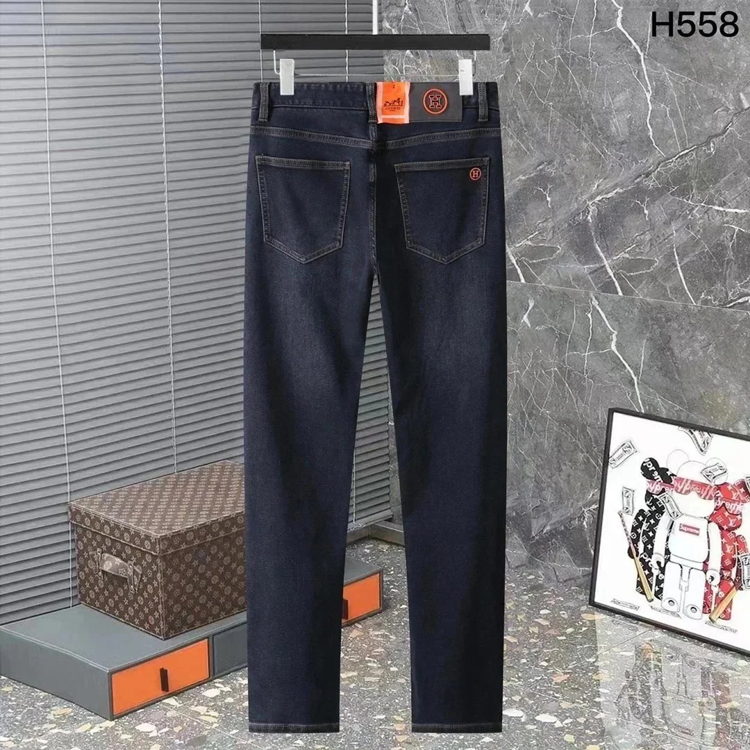 Hermès H558 Classic Fit Dark Wash Jeans - 1