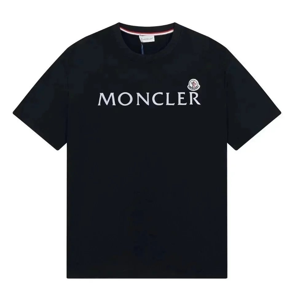 Moncler Paint Splatter Logo Black T-Shirt - 4