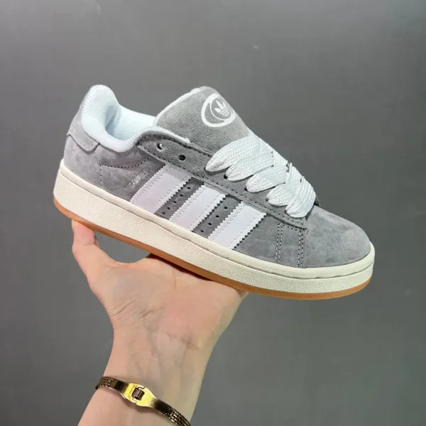 Adidas Originals Campus Gray Suede Sneakers - 1