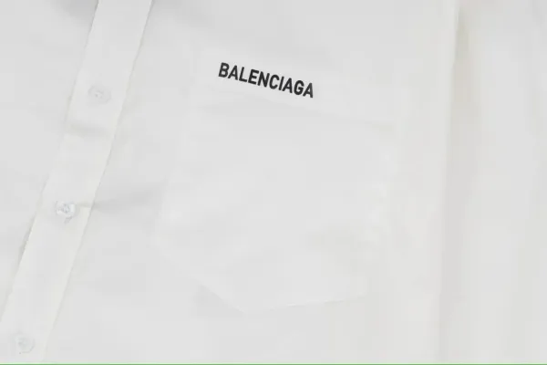 Balenciaga Logo Graffiti Print Black Shirt - 7