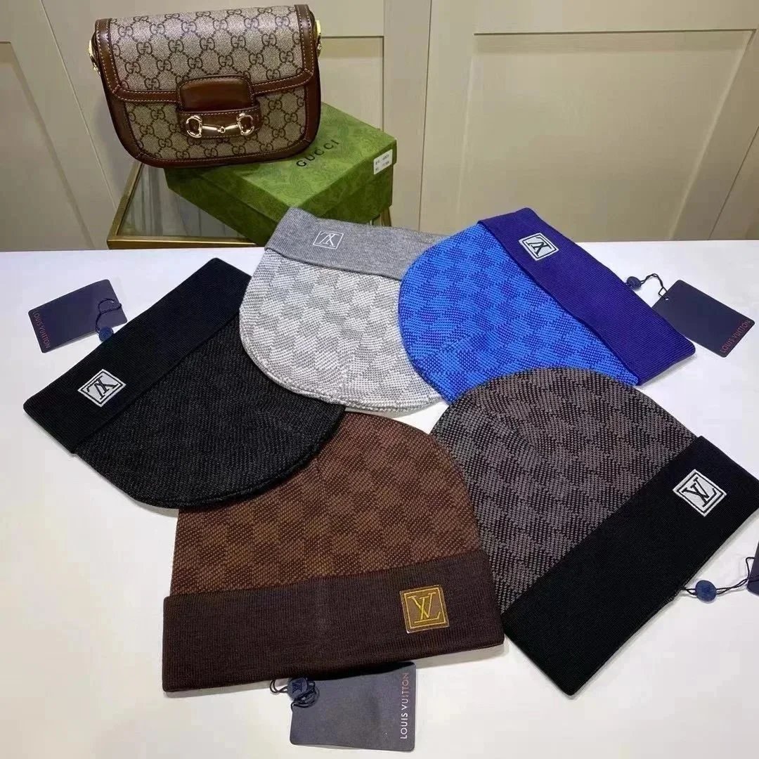 Louis Vuitton Monogram Knit Beanie Black/Blue - 5
