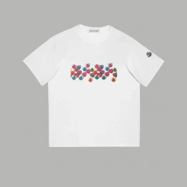 Moncler x Takashi Murakami Heart Pattern White T-Shirt - 1