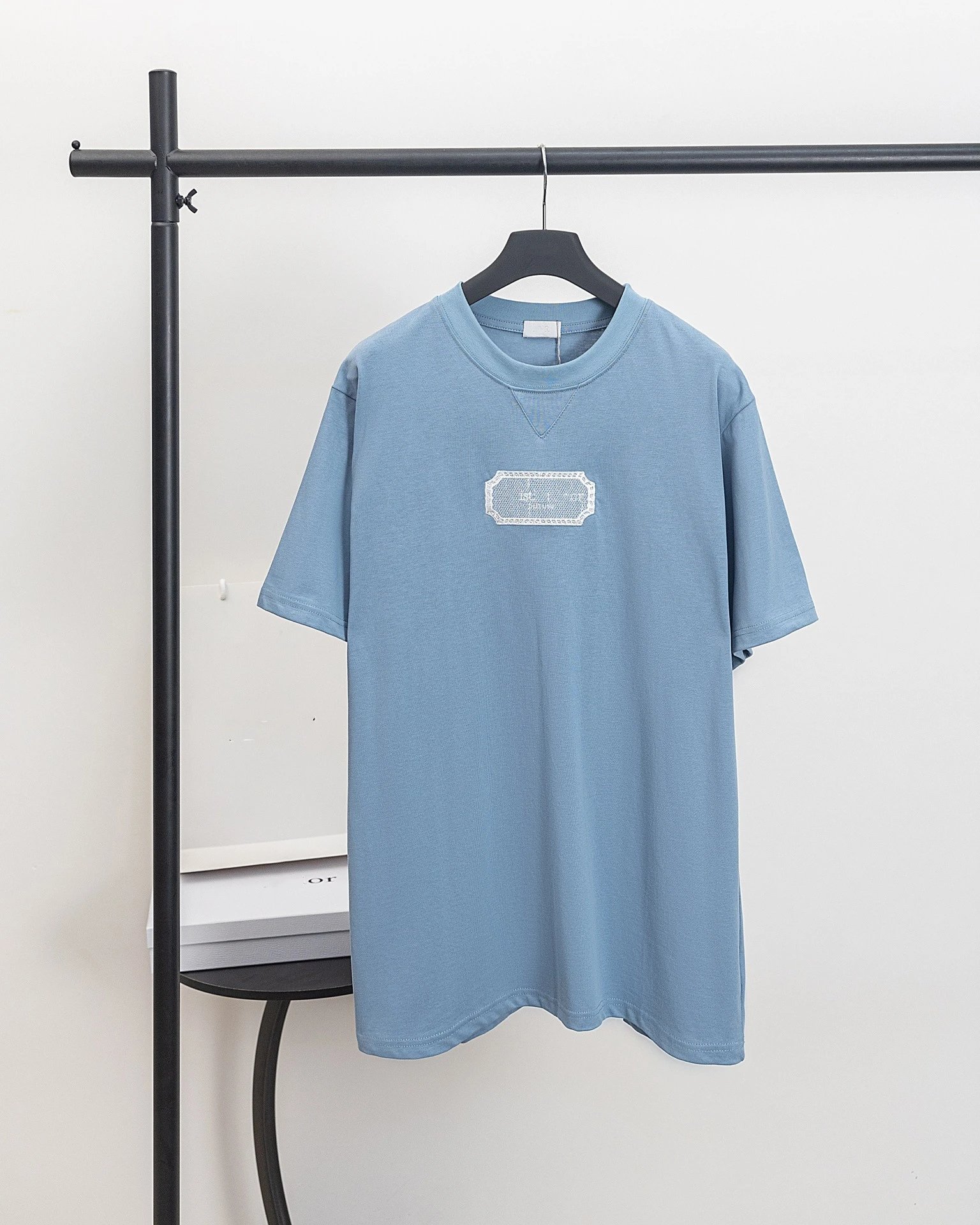 Gallery Dept. Embroidered Label T-Shirt Light Blue T-Shirt - 1