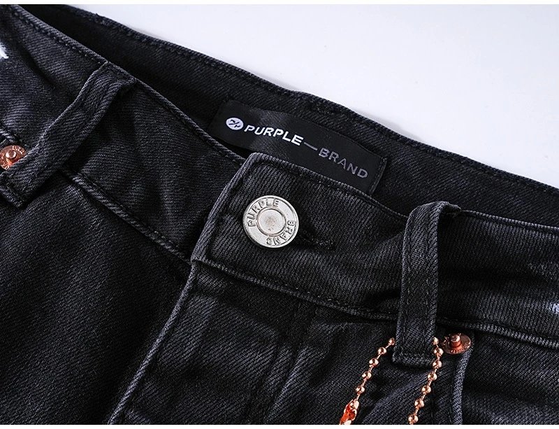 Purple x Bionic Crinkled Wash Denim Jeans - 25