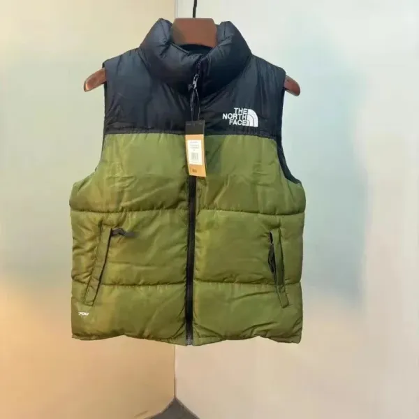 The North Face Nuptse Vest Orange/Black Down Vest - 11