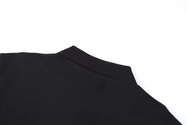 BOSS Logo Stripe Black Polo Shirt - 5