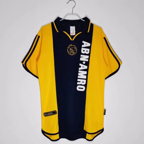 Ajax Amsterdam x Adidas 1995-96 Away Jersey Yellow/Navy Polo-Shirt - 1