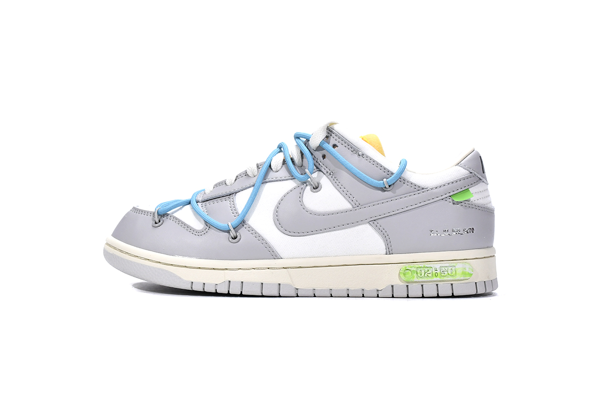 Nike x Off-White Dunk Low Grey/White Sneakers - 1