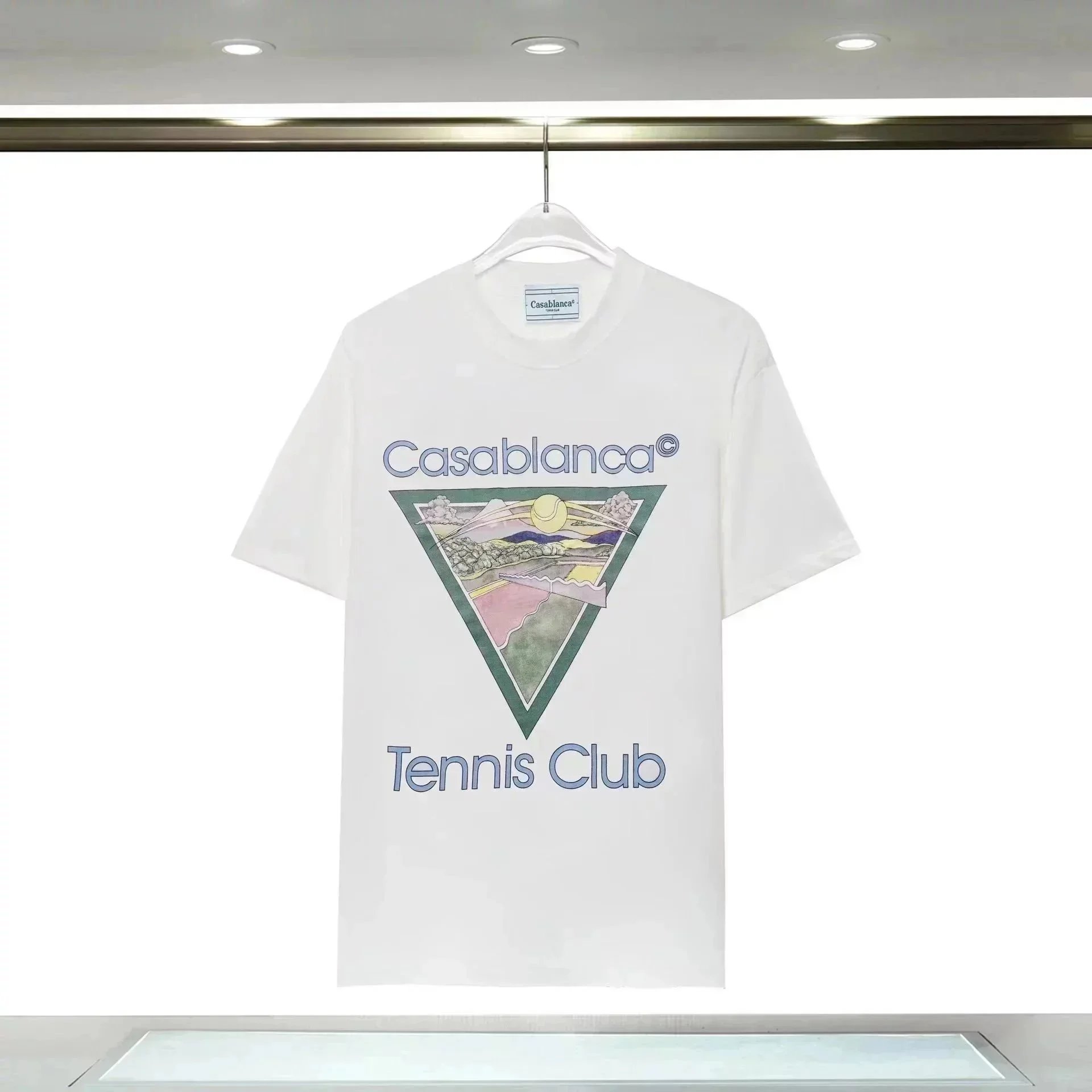 Casablanca Casa Blanca Arch Logo White T-Shirt - 5