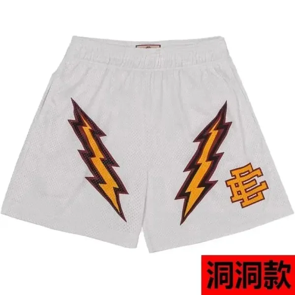 Corteiz Lightning Bolt Mesh Shorts Black - 7
