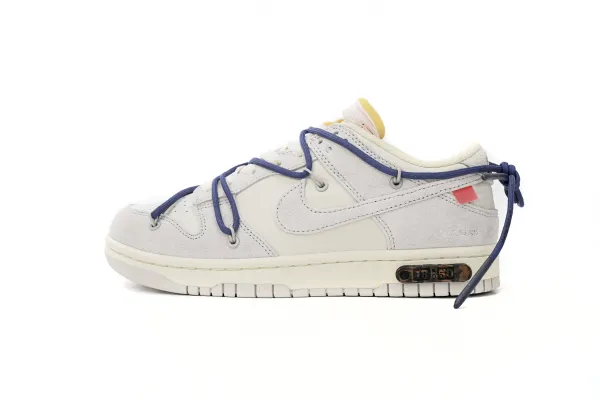 Nike x Off-White Dunk Low 'The 50' White/Blue Sneakers - 1