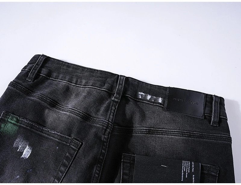 Purple x Bionic Crinkled Wash Denim Jeans - 30