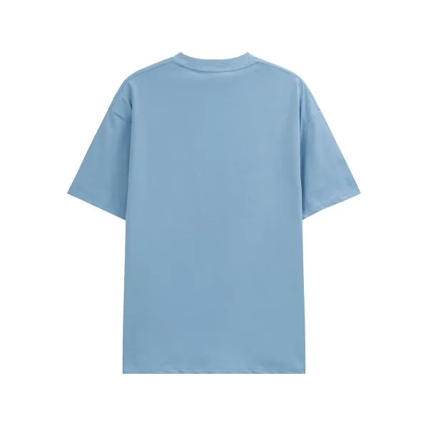 Celine Logo Print Light Blue T-Shirt - 7