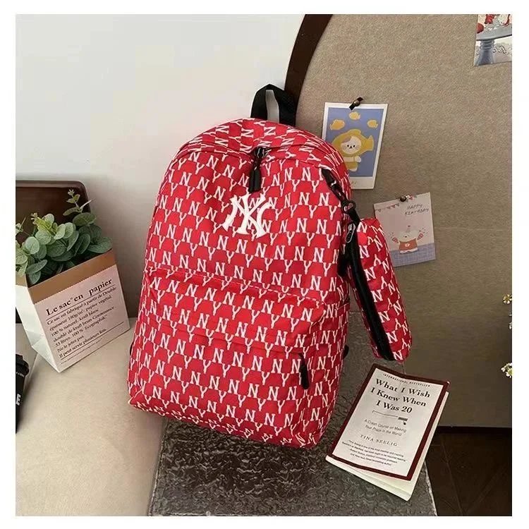 MLB New York Yankees Monogram Print Black Backpack - 2