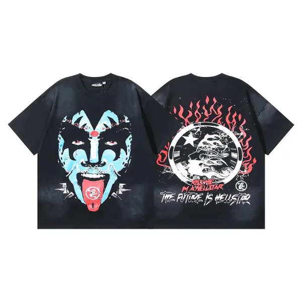 Hellstar x M.A.Hellstar The Future Is Hellstar Oversized Graphic T-Shirt - 1
