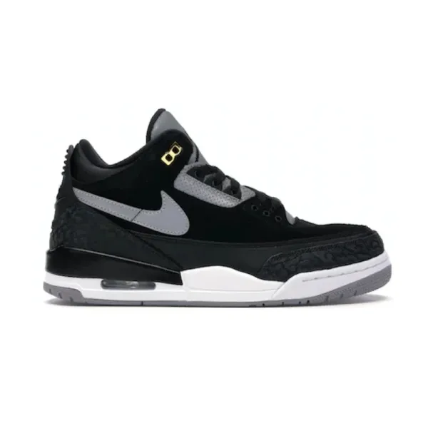 Air Jordan 3 Retro Black Cement Grey Sneakers - 1