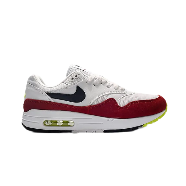 Nike Air Max 1 White Red Volt Sneakers - 1