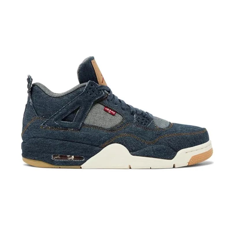 Air Jordan 4 x Levi's Denim Navy Sneakers - 1