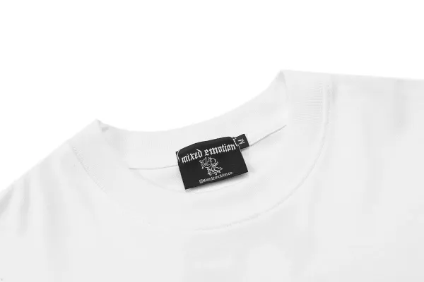 Mixed Emotion Mixed Emotion Graphic Rhinestone T-Shirt White - 6