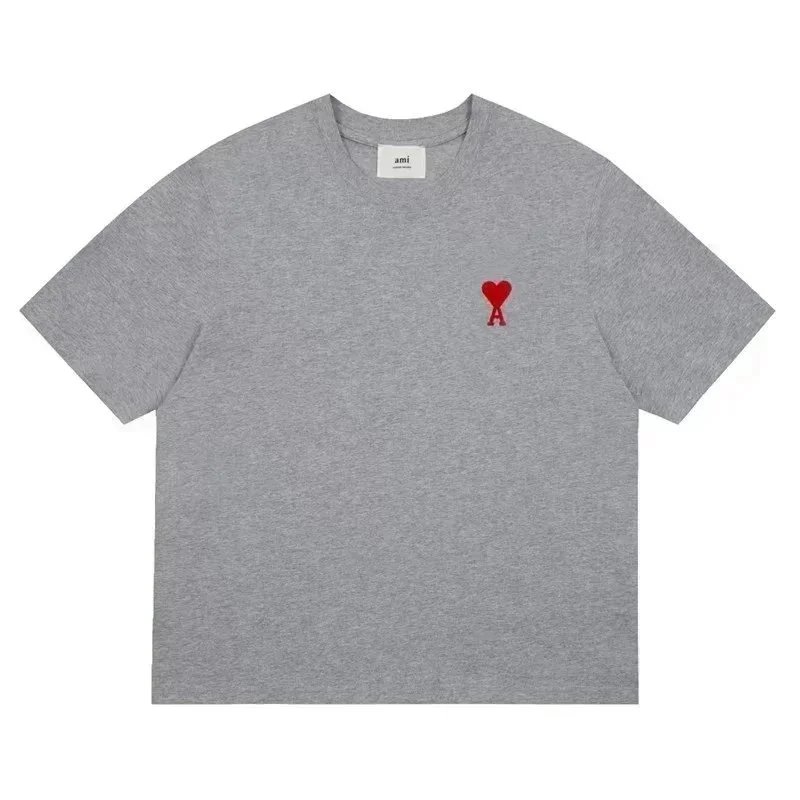 AMI Paris Heart Logo Black T-Shirt - 5