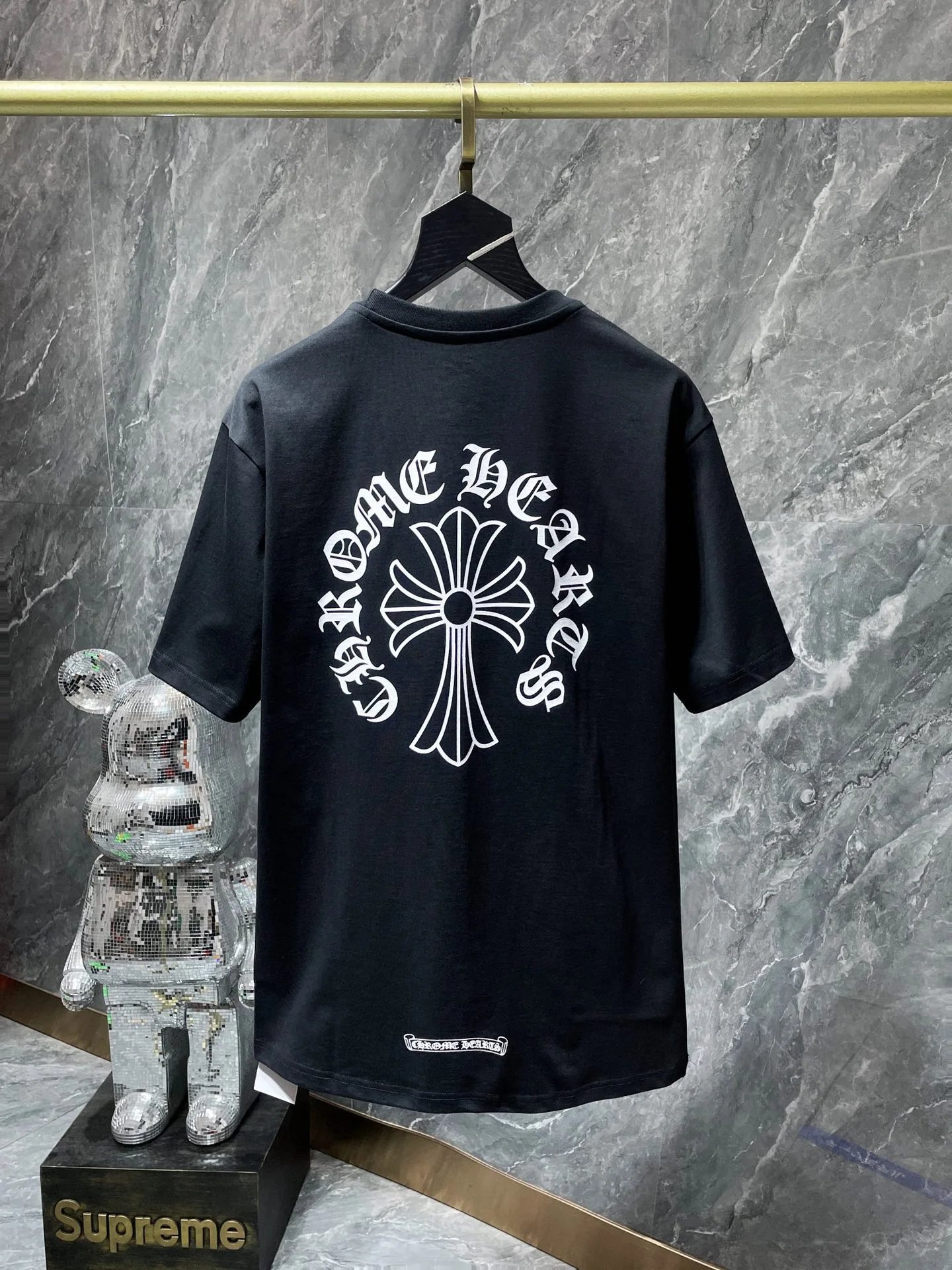 Chrome Hearts Floral Crest Black T-Shirt - 43