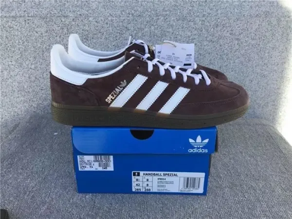 Adidas Originals Handball Spezial Brown Suede Sneakers - 1