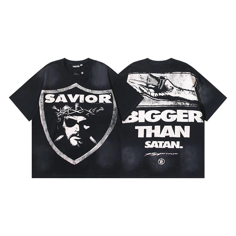 Hellstar Flame Star Graphic Oversized T-Shirt Black - 45