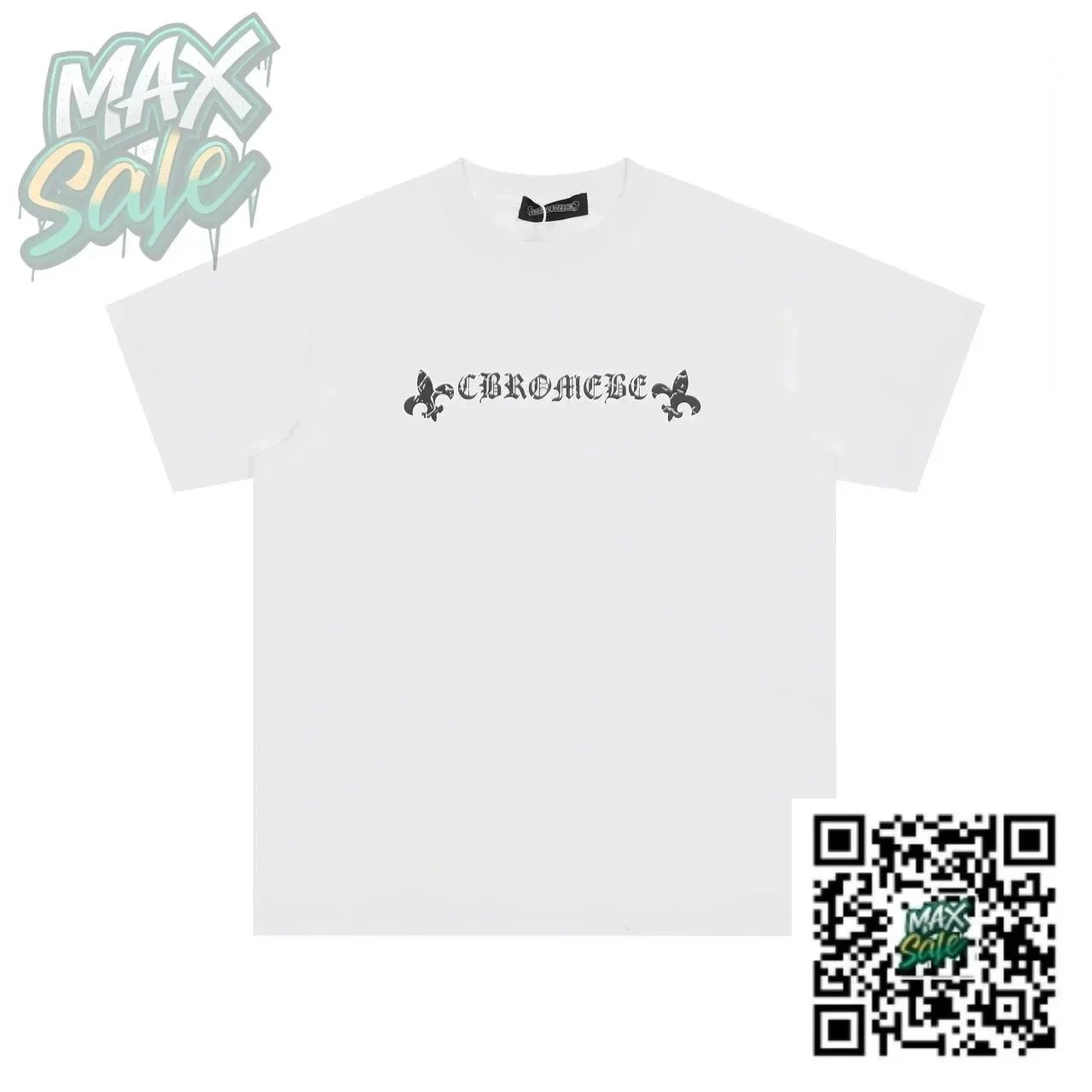 Chrome Hearts x MAX Sale Rainbow Cross T-Shirt White - 10