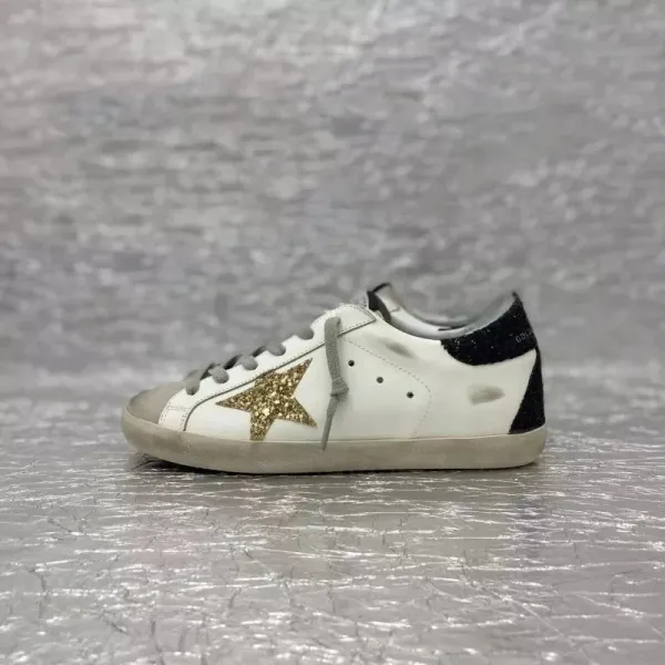 Golden Goose Superstar Glitter Star White Sneakers - 1