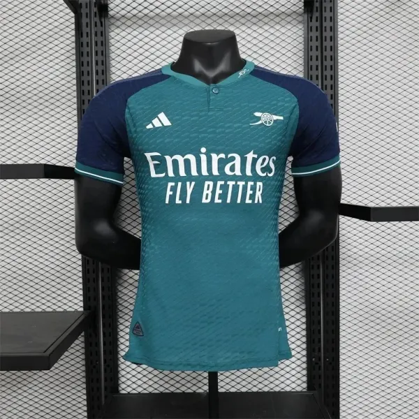 Adidas Arsenal FC 2023-24 Third Jersey Teal/Navy Sports-T-Shirt - 1