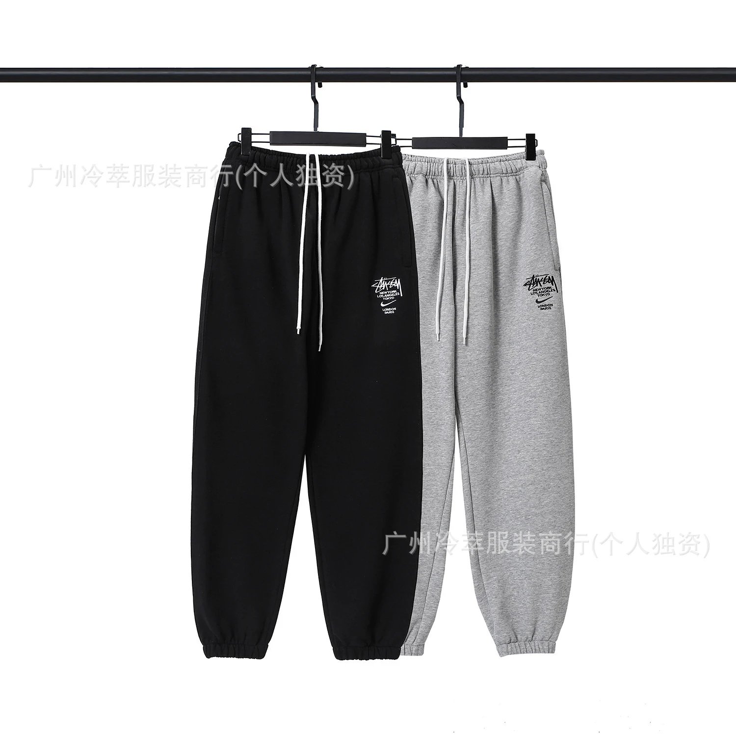 Stüssy x Nike Sweatpants Gray - 9