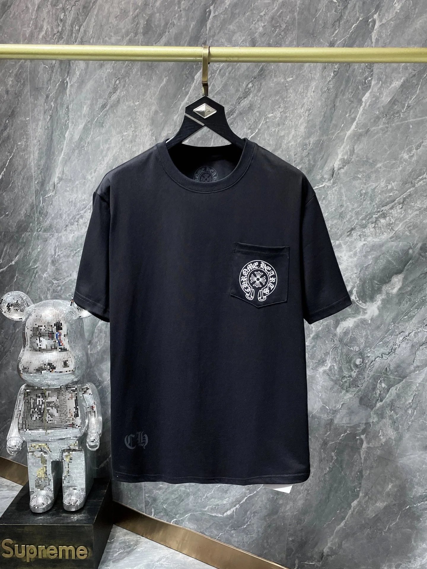 Chrome Hearts Floral Crest Black T-Shirt - 32