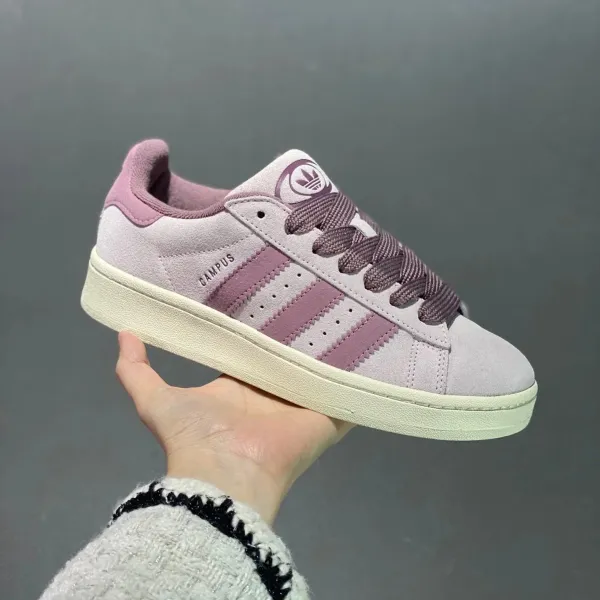 Adidas Originals Campus Pink Suede Sneakers - 1